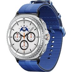 Galaxy Watch8 Classic | 46 мм | 4G LTE | White | Athleisure/Blue | M/L, Размер: 46 мм, Цвет: White, Тип ремешка: Athleisure, Цвет ремешка: Blue, Размер ремешка: M/L, Подключение часов: Bluetooth / Wi-Fi + 4G LTE